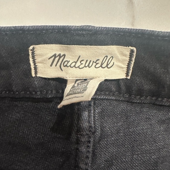 Madwell The Mid-Rise Perfect Vintage Jean-Clean Black Wash-Size 27 - Picture 10 of 12